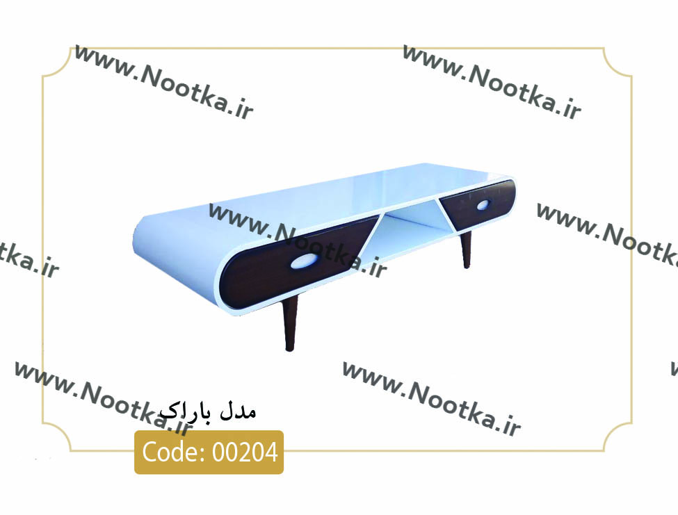 انواع میز تلویزیون جدید نگین چوب با تخفیف ویژه پایان سال